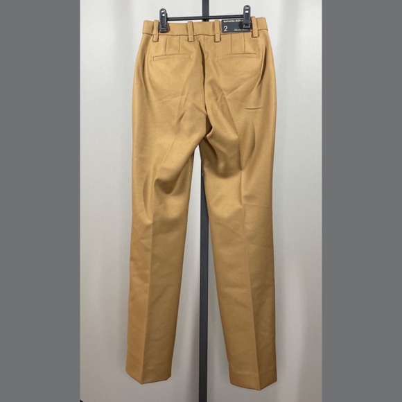 NEW Banana Republic Pants Womens 2 brown wool straight leg preppy classic - Picture 8 of 10